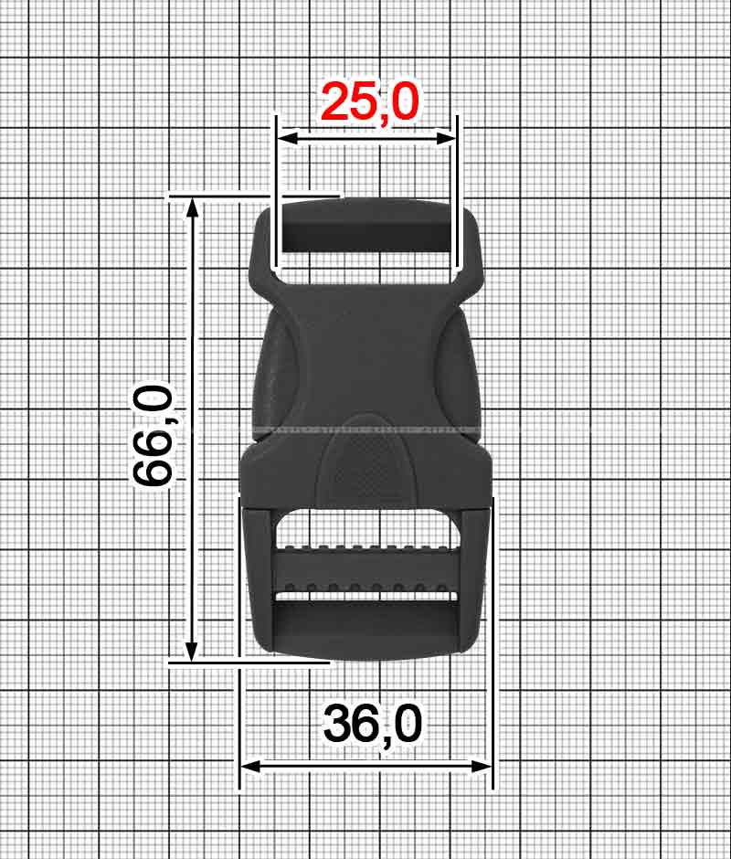 Fastex АRТ 25 mm U.FP-2210-ТОP ustawić