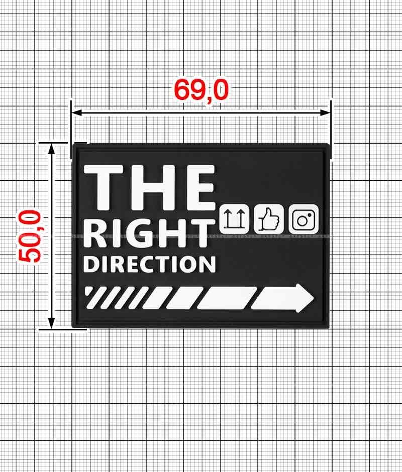 Dekor z plastizolu A.FV-1418-The Right Direction