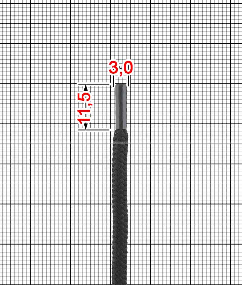 Шнурок круглый с люрексом (EсЛр) T.3,5-4 мм