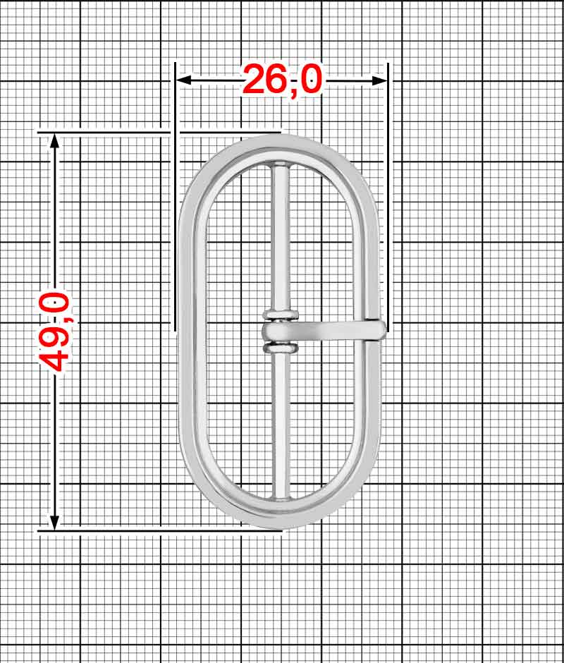 Пряжка овальная A.FM-0119