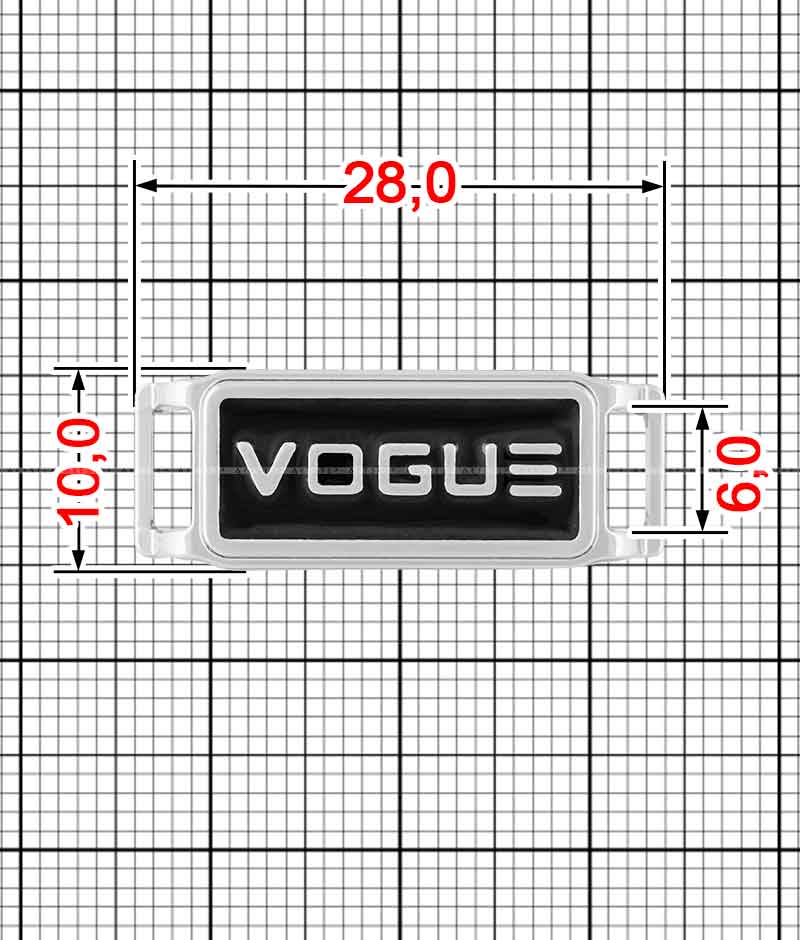 Ozdoby na sznurówke K.FM-446-Vogue