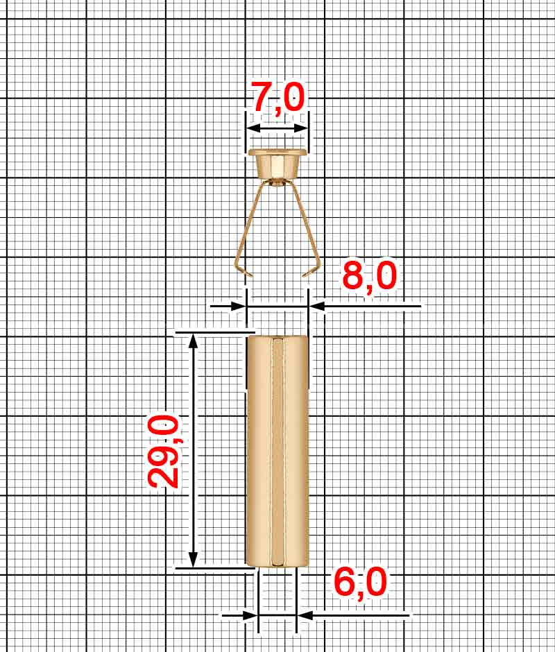 Ozdoby koncówka K.FM-3890- 30*7 А+В ustawić