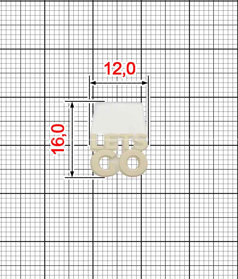 Dekor z plastizolu A.FV-1595-Lets Go