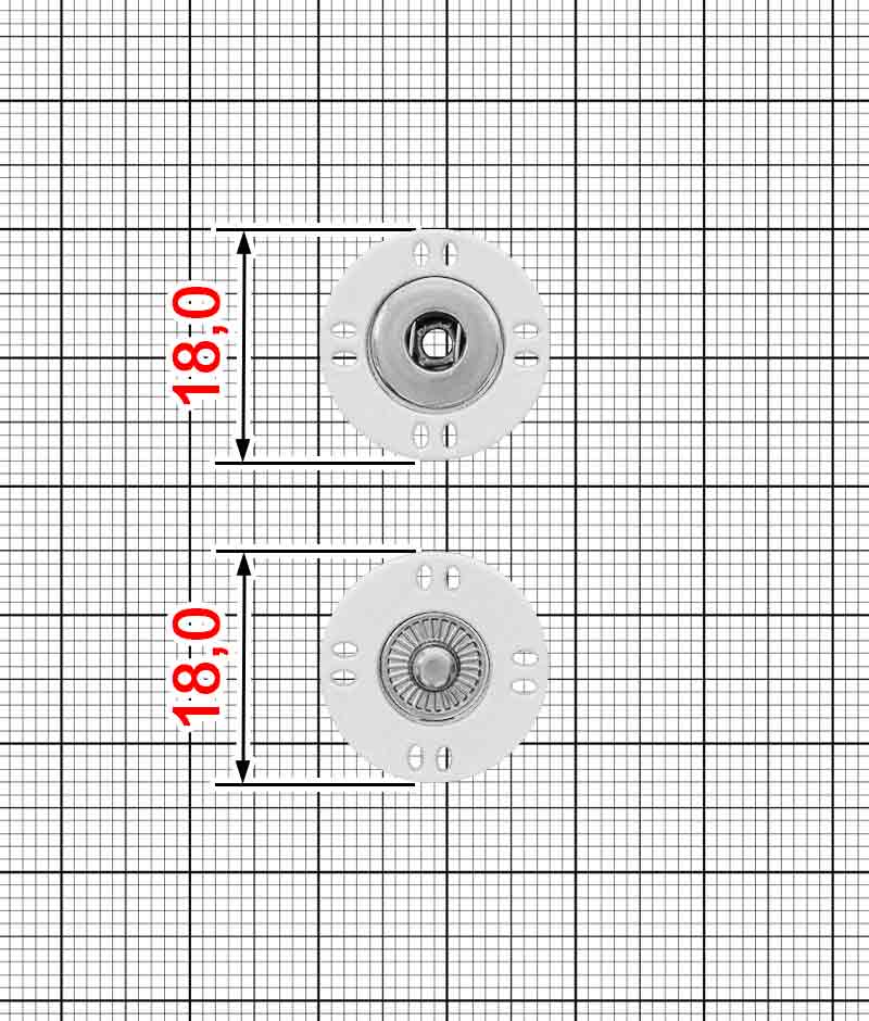 Кнопка швейная K.KP-618 комплект