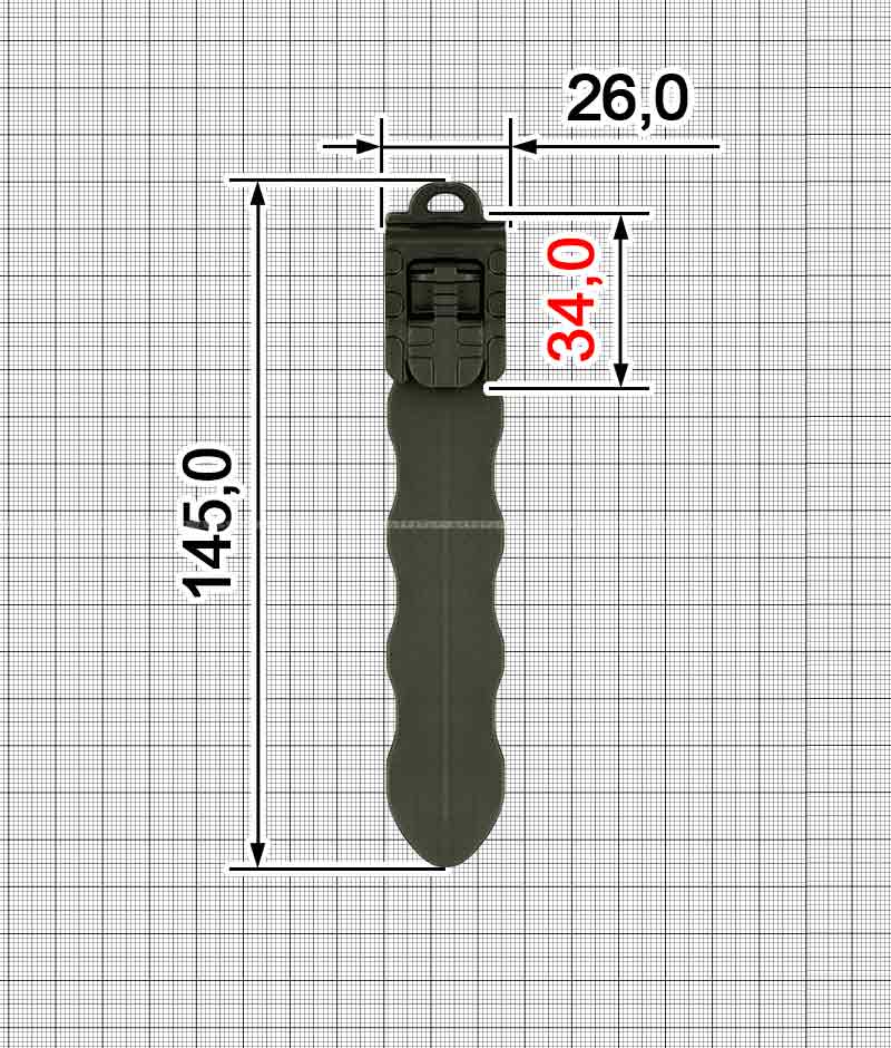 Klip do MOLLY Molle Locking АRТ A.FP-3441 (A+B)