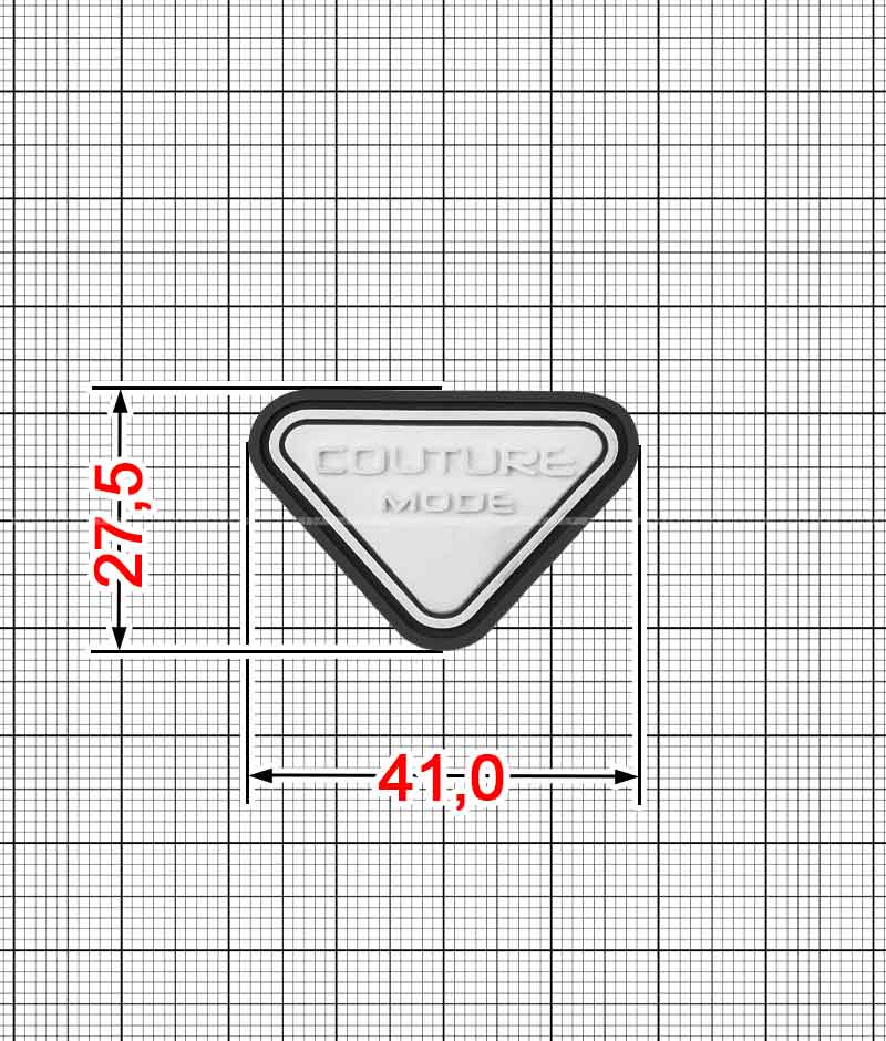 Декор из мягкого пластика A.FV-998-couture mode