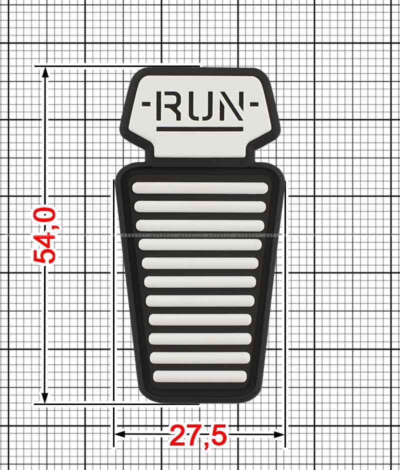 Нашивка из силикона A.FV-990-Run