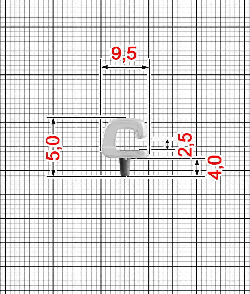 Hak do obuwia A.GM-0054