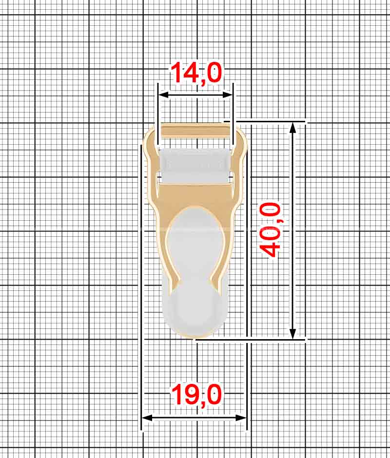 Klips do pończoch K.FM-846 (DW-15)