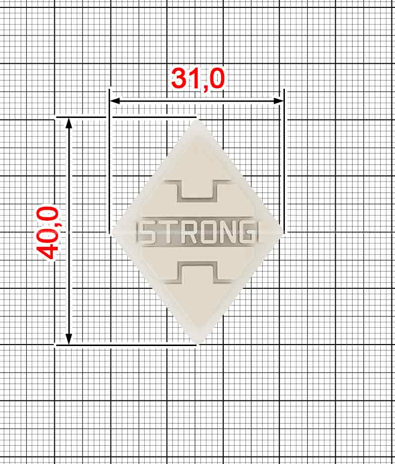 Dekor z plastizolu A.FV-1384-Strong
