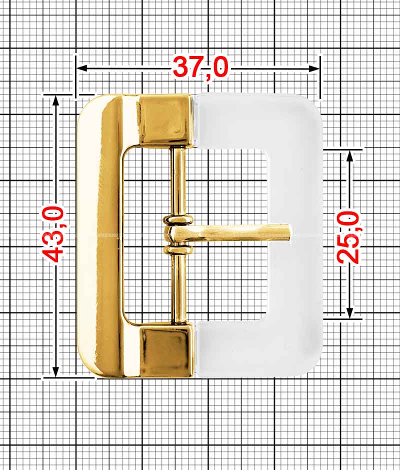 Пряжка двусоставная A.FP-0129+A.FM-0129-25