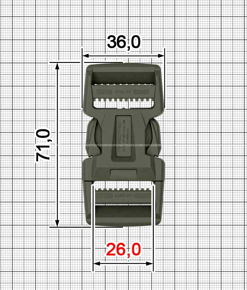 Фастекс 25 мм A.FP-2235+A.FP-2250
